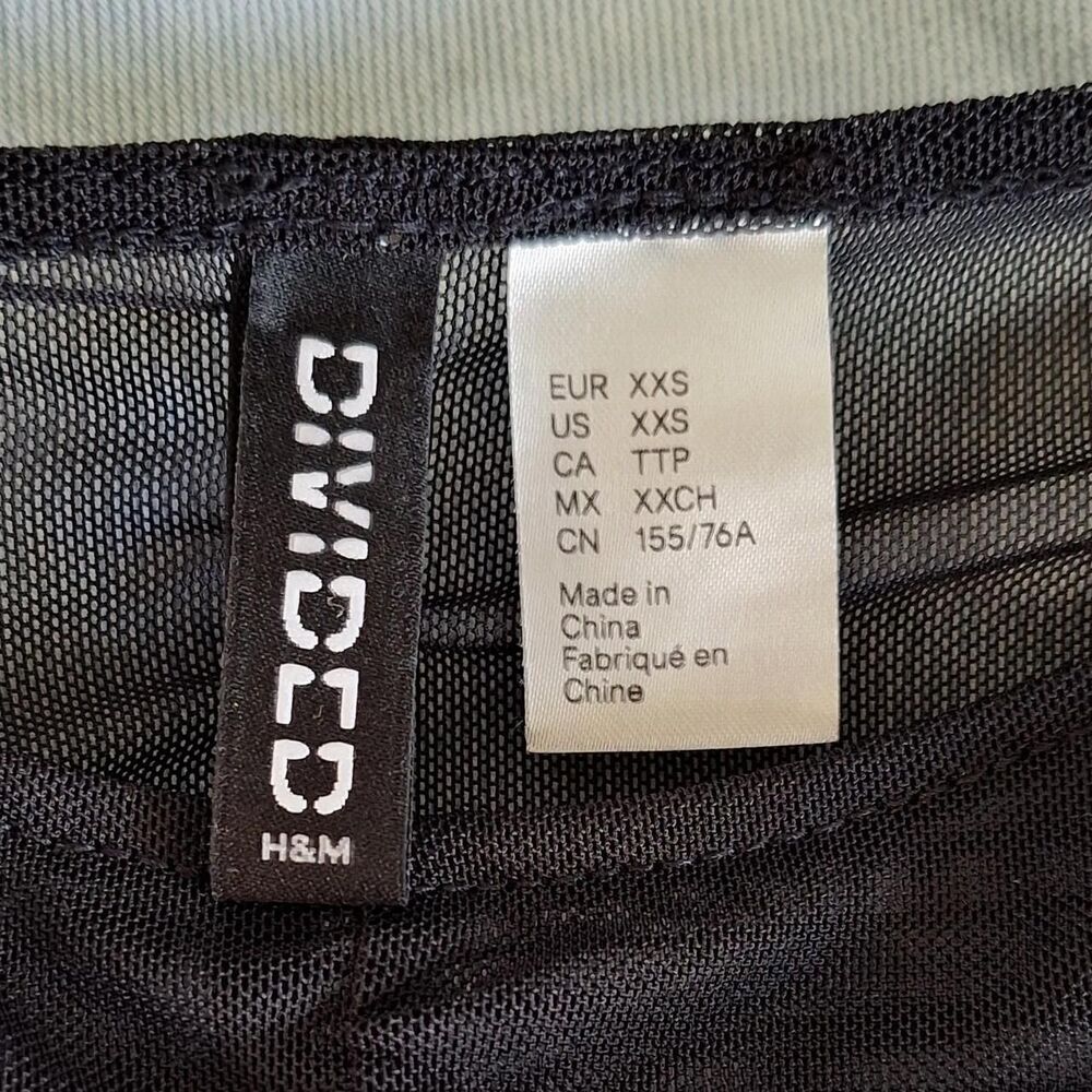 Divided Women's Black Crop-top - Picture 4 of 4